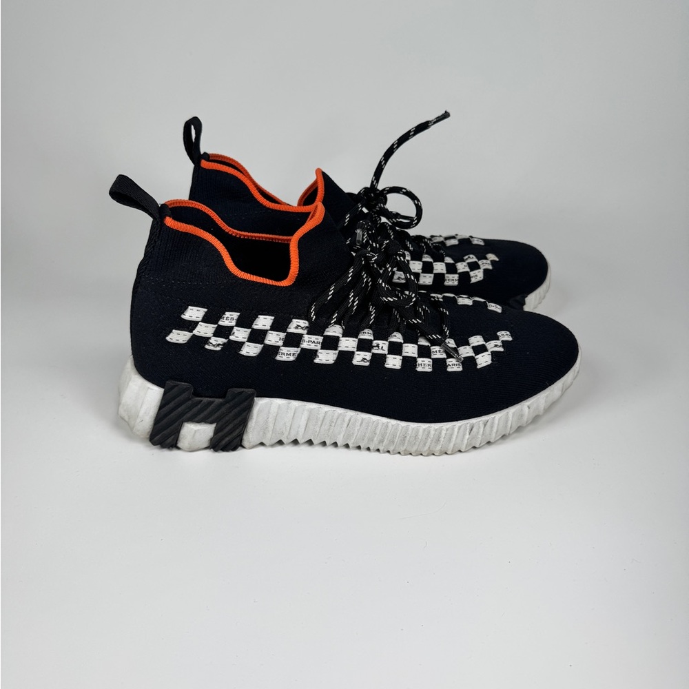 Hermès Black and White Sneakers